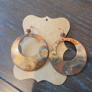 copper flower with center for blanks enameling stamping etsy
