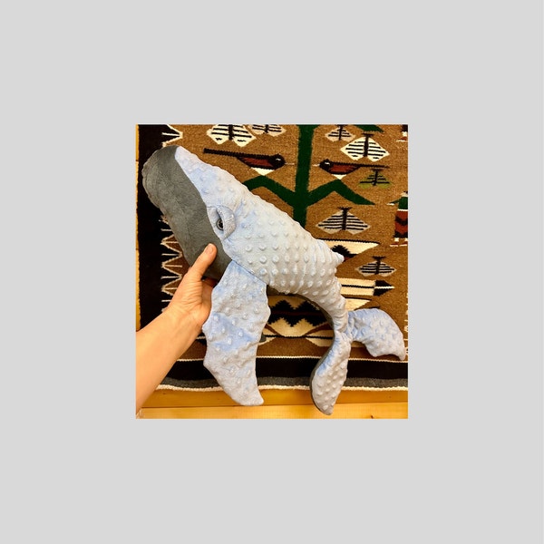 Pattern Print Humpback Whale Hooded Blanket main image 0