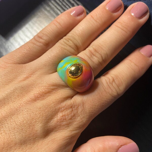 1980's Avon Ring Set,size 7 & 8 Stacking Rings,christmas Gift,nos ...