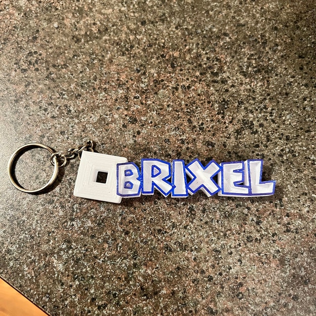 ROBLOX Personalized Custom Name Tag Keychain Keyring Zipper 