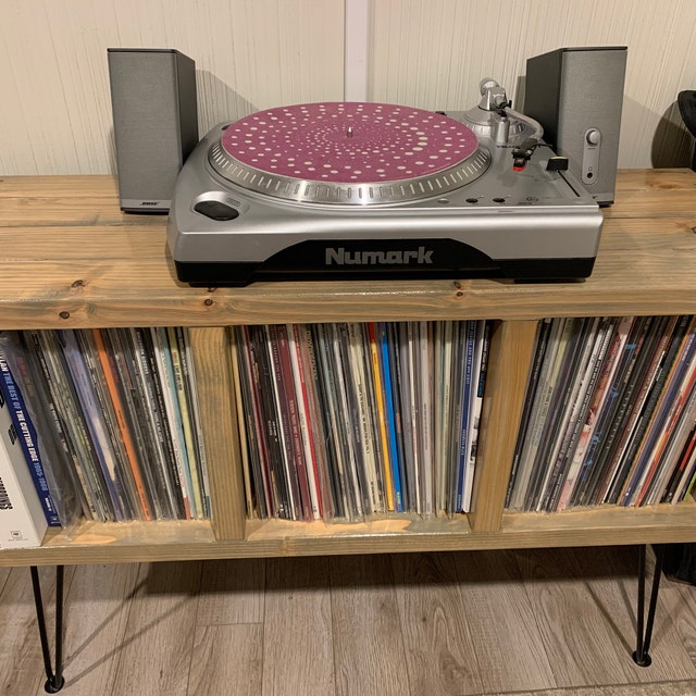 Vinyl Record Holder -solid Wood Furniture - Etsy Canada