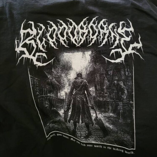 Bloodborne Tシャツ XLサイズ ブラッドボーン 宮崎英高 Bloodborne Tシャツ、ユニセックスメタルスタイルフロムソフトウェア