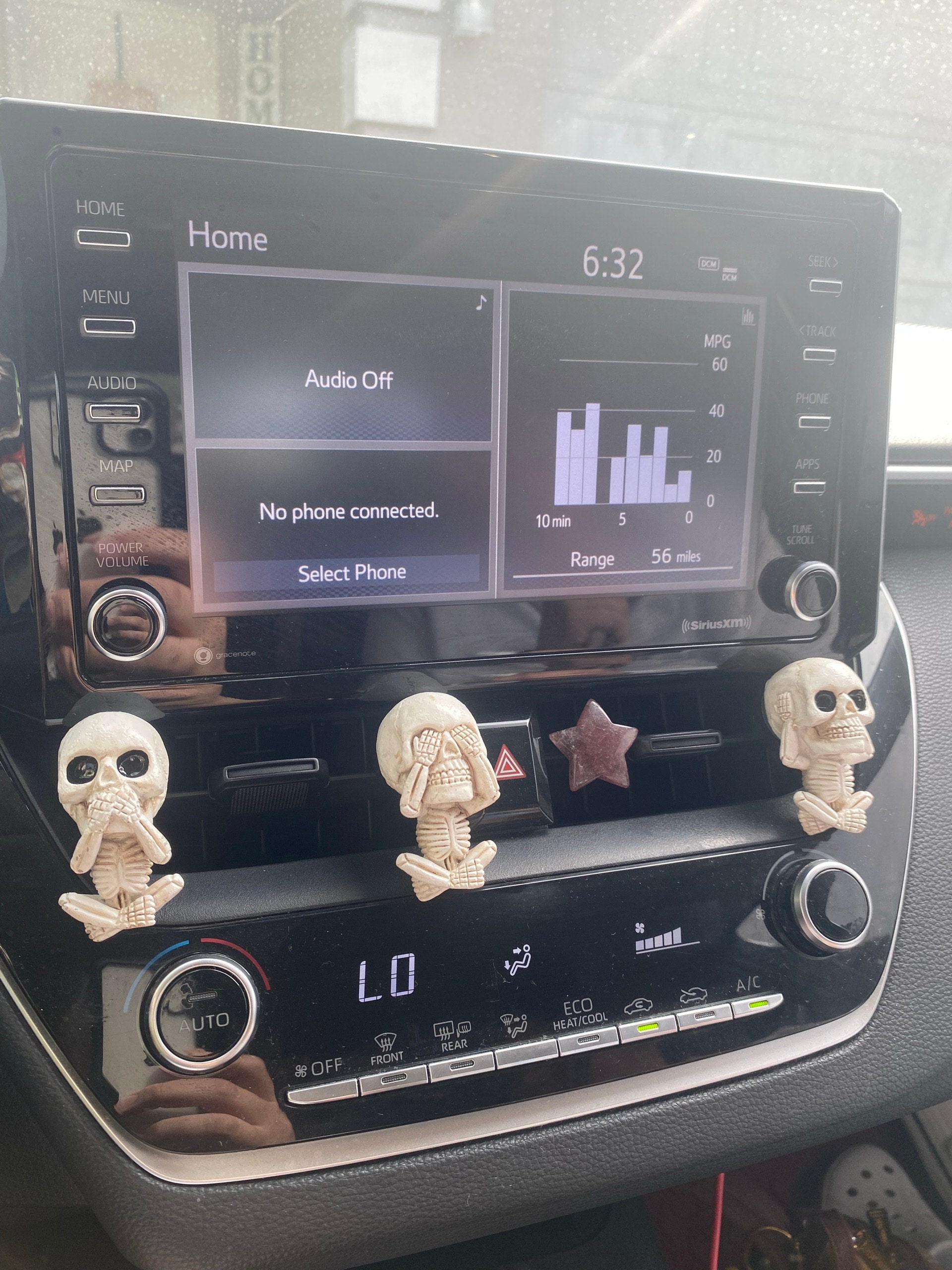 (Set of 2pcs)Crystal Car Vent Clips Crystal Star Moon Car Outlet Decoration, Natural Quartz Car Parts, Car Crystal, Car Gifts