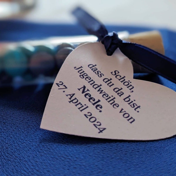10 x Gastgeschenke Give aways im Reagenzglas Hochzeit, verschiedene