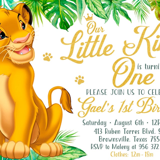 lion-king-invitation-lion-king-birthday-invitation-simba-birthday-invitation-lion-king-party-invite-jungle-birthday-safari-invitation-etsy