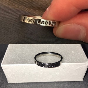 Personalized Ring Stacking Rings Custom Name Ring Gift for - Etsy