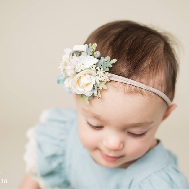Newborn Headband-Baby Headband Gold Baby Headbands Flower | Etsy