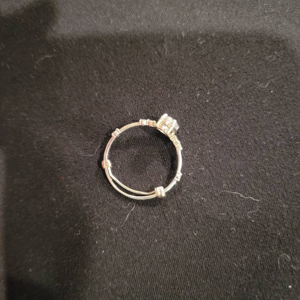 White Gold Filled Womens Ring Guard Adjuster Creates A Custom Fit - Etsy