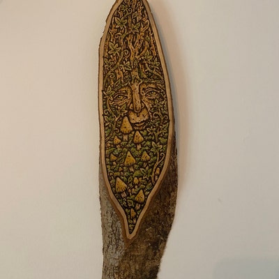 Fern and Snail an Original Wood Burning, Small Decoration, Art ...