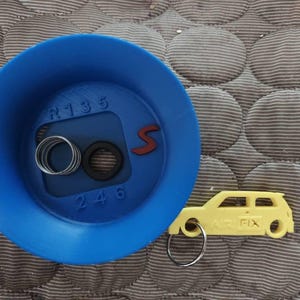 Myshopx SA17 - Cuffia del cambio con filo nero e blu, in vera pelle