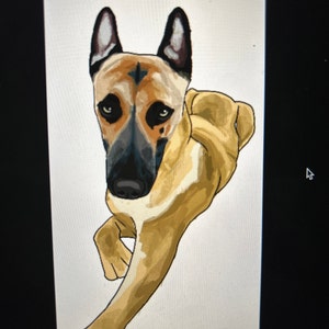 Pet Painting, Watercolor Pet Portrait, Pet Memorial Gift, Dog Painting, Pet Loss Gift, Valentine's Day, Dog Portraits from Photos