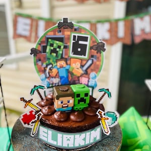 Muffin Pixel Commestibile Immagine Torta Supporto Torta Festa - Foto 11