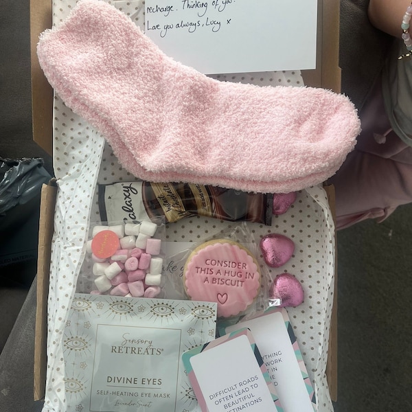 Hug in a Box for Her - Pamper Hamper - Get Well Soon Recovery Gift ...