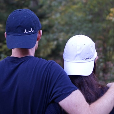 Mom and Dad Hats Pregnancy Announcement Hats Gender Reveal - Etsy