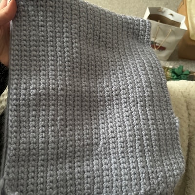 Beginners Crochet Blanket Kit Easy DIY Crochet Blanket Boho Blanket