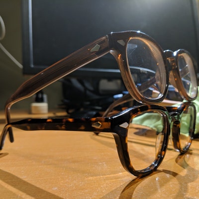 Johnny Depp Sunglasses Horn Rim Clear Grey Lenses Arnel Style - Etsy