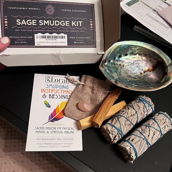 Smudge Kit Sage Smudge Kit With 2 White Sage Bundles 4