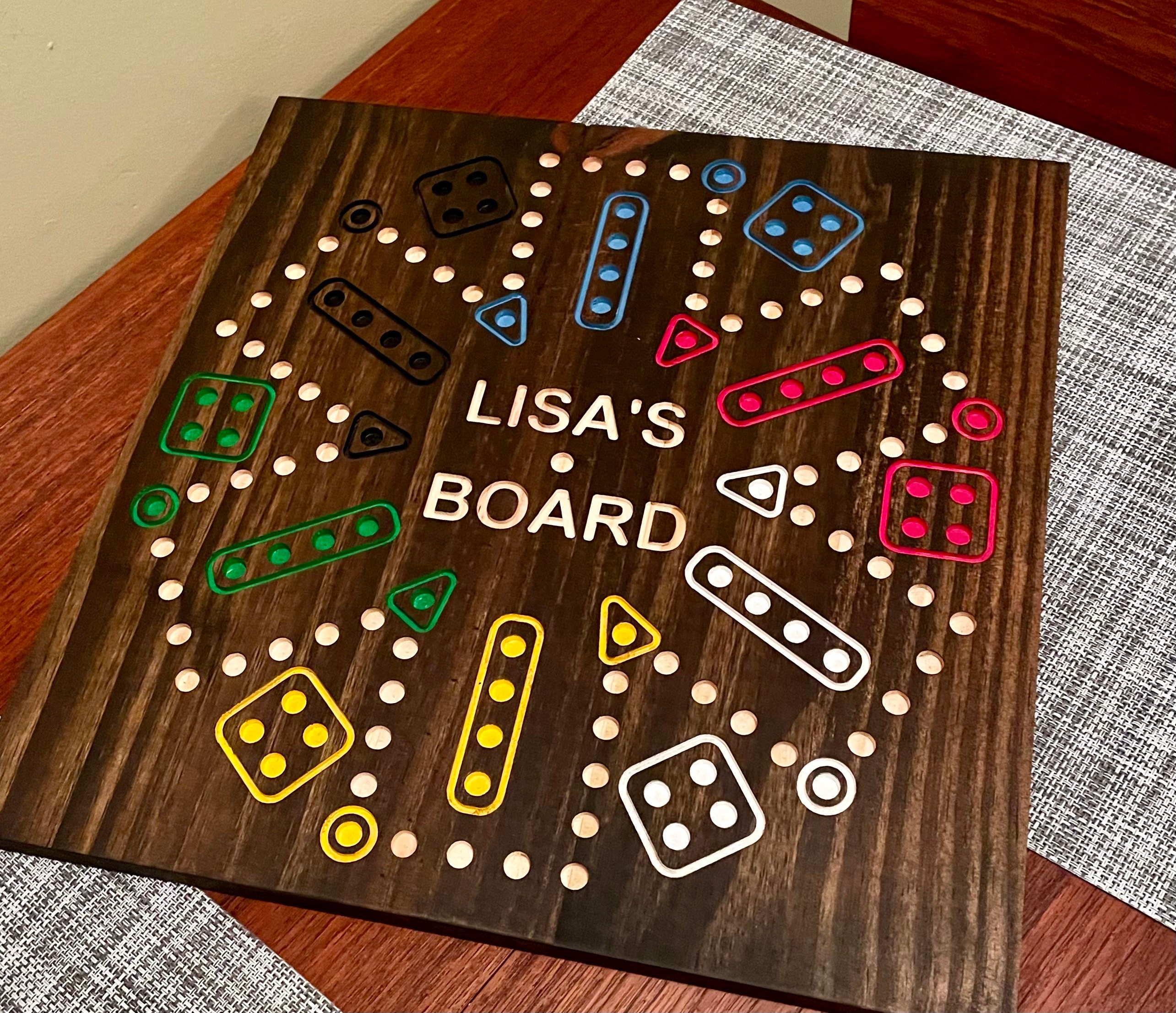 Aggravation | Double sided 6-player and 4-player Wooden Dice Marble Game | Board Game | Trouble | Sorry | Family Game Night