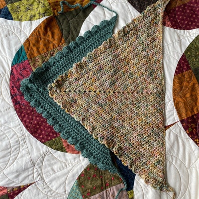 The Kiana Crochet Kerchief Pattern. Crochet Bandana Pattern, Crochet ...