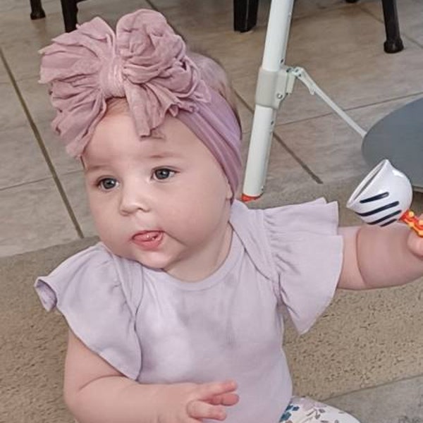 Kyte Baby Ribbed Headwrap In Blush Blush / 1-4t - Foto 11