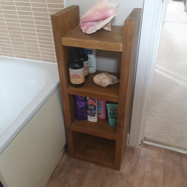 Chunky Bathroom Shelving Unit / Handmade / Wood / Rustic Bathroom ...