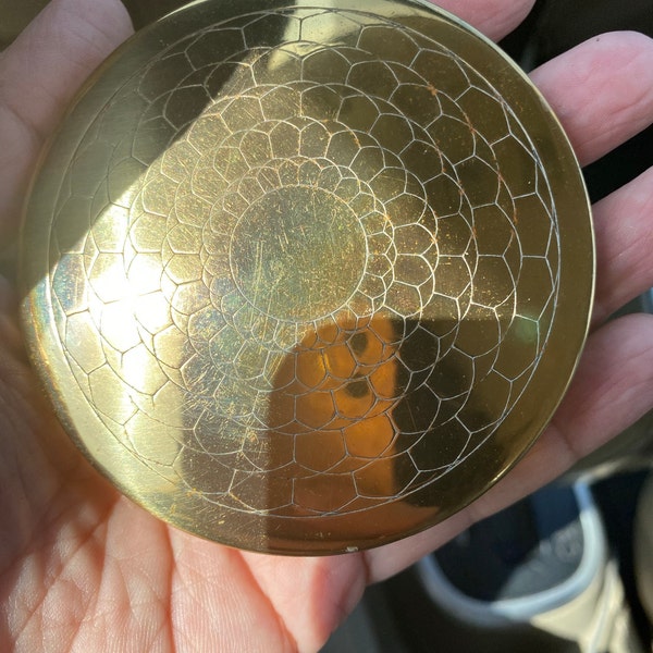 Vintage 1960s Stratton Tiger Lily Flower Enamel Convertible Powder ...