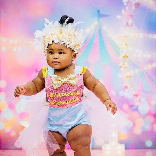 BABINE - Nutcracker  Romper & Bonnet Set - Pink main image 0
