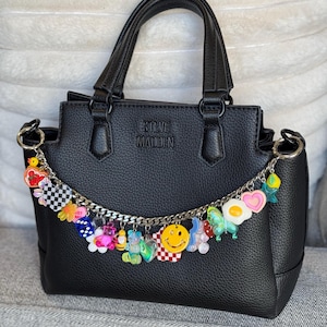 Bag charm chain, Chunky bag charm, Y2k bag charm, Trendy bag charm, Stainless steel chain , Bag keychain, Trendy bag chain