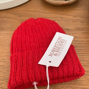 Red Zissou Style Beanie Hat for Babies & Children. 100% - Etsy UK