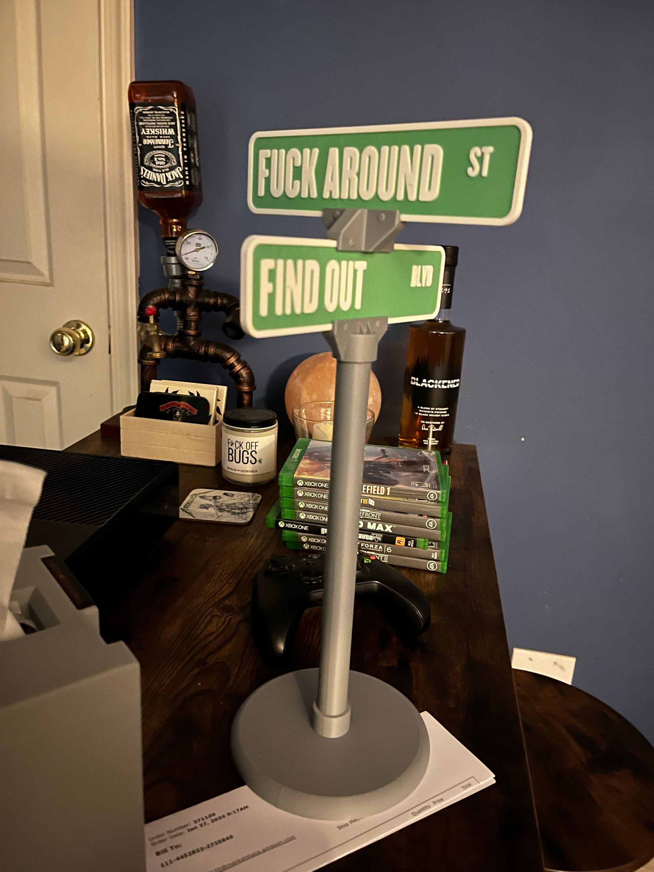 F**k Around and Find Out 3d Printed Street Sign