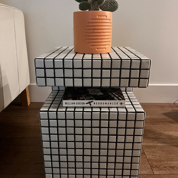 Tile Shelf, Handmade Tile Cube, Designer Furniture, Coffee Table - Etsy