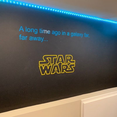 Star Wars Decal Quote : 'A Long Time Ago in a Galaxy Far Far Away ...