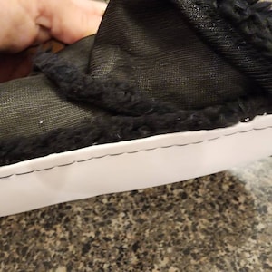 replacement insoles liners for clogs crocs mules style shoes black fur for a furry lining