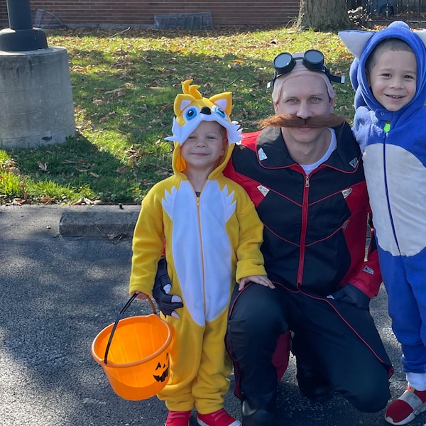 Sonic Tails Onesie Age 1-7 /tails Gift/sonic / Children's Sonic the ...