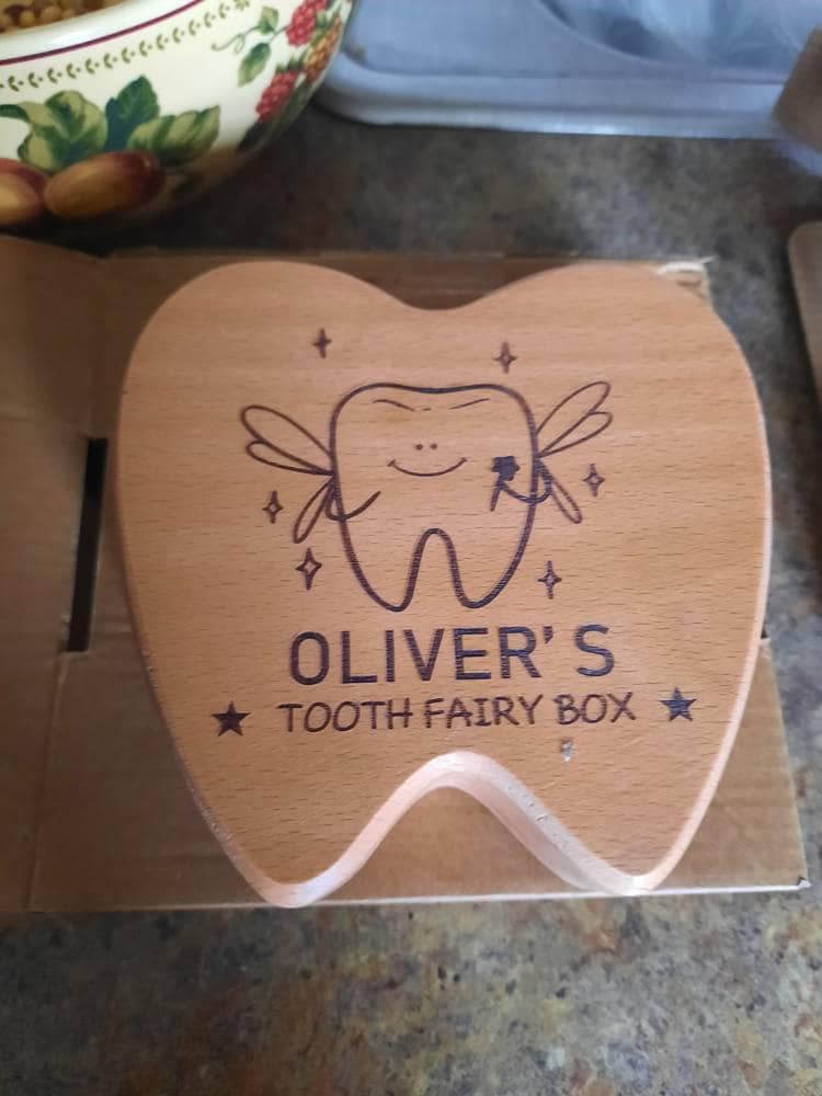 First Tooth Fairy Box,Tooth Keepsake Box,Personalized Wooden Tooth Fairy for Kids,Tooth Fairy Trays,Baby Tooth Keepsake,Tooth Fairy Pillow
