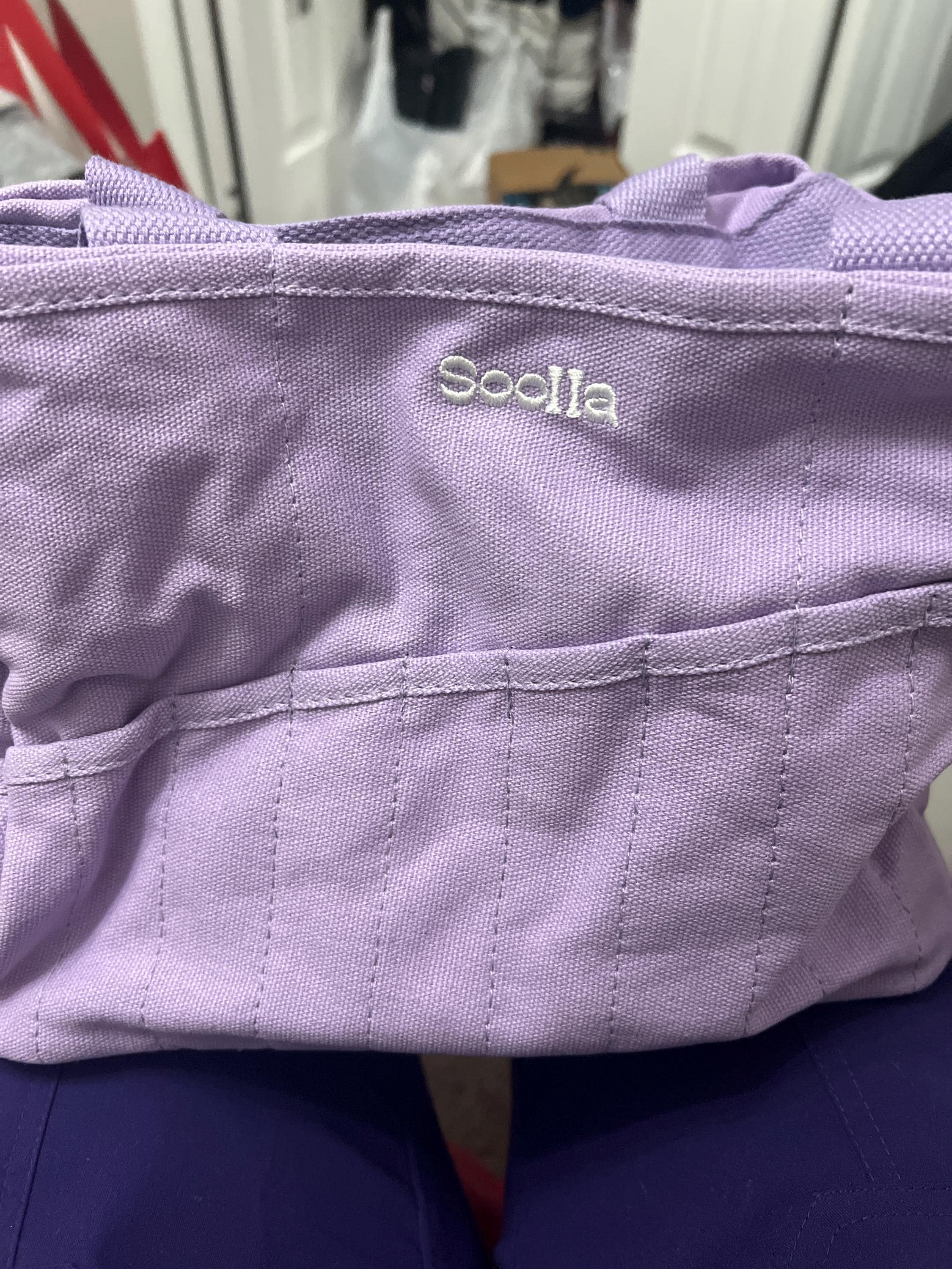 Lilac Love Soolla® Studio Artist Bag, Art Supply & Pottery Tool Bag, Art Supplies Organizer, Knitting Project Bag, Crochet Lavender, Gift