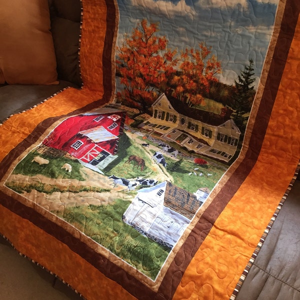 Pink Peony Grove Quilted Blanket NCU0DQQ0557