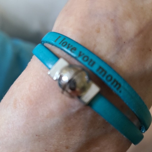 Hail Mary Prayer Bracelet - Inspirational Rubber Bracelet With Stainless Steel Engraved Insert - View #14