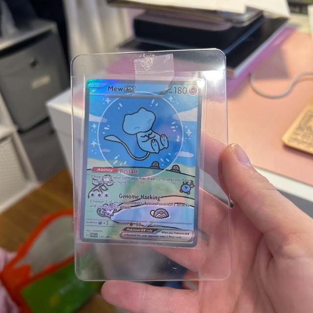 Mew EX Proxy Pokemon Card Not Real Paldean Fates Holo - Etsy