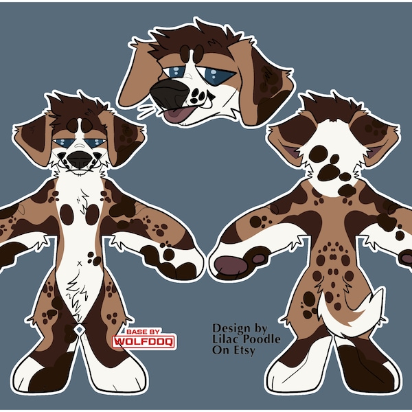 Furry Canine Adoptable Fursona Design Adopt OC Dog Puppy - Etsy