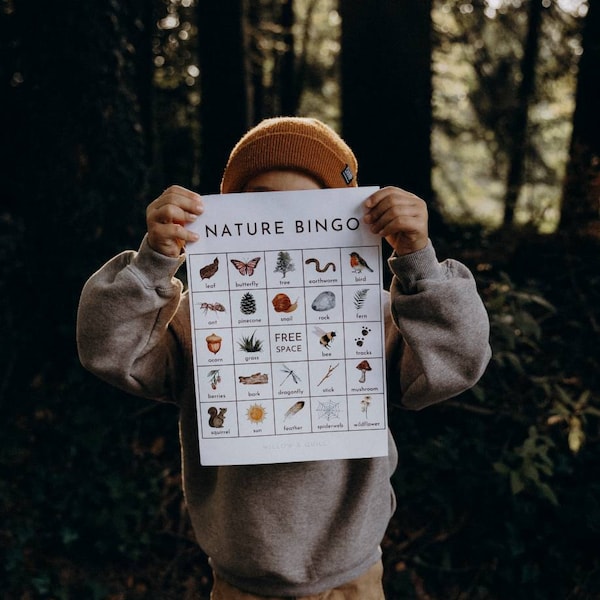 Printable Nature Bingo | Forest Scavenger Hunt - Etsy