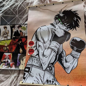 Quadro Arte Hajime No Ippo Anime Boxe Decoração