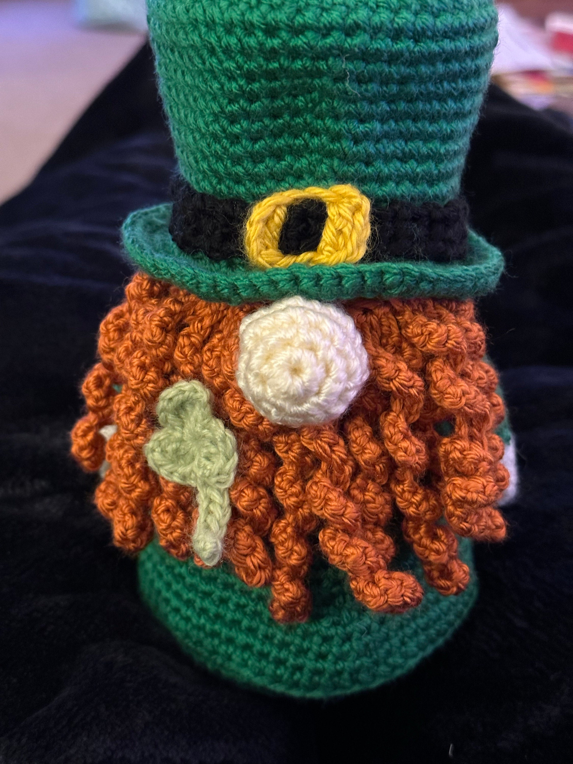 St Patricks gnomes couple crochet pattern, Holiday gnomes pdf