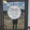Circle Store Hours Decal Personalized Business Signage Custom Open ...
