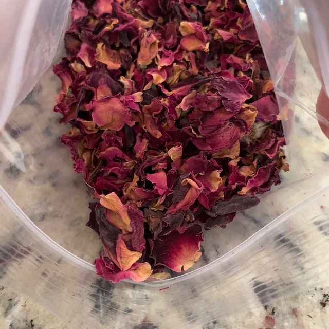 EDIBLE ROSE PETAL Tea Organic Culinary Herb Dry Pink Red Bulk Natural  Flower Stress Relief Aid Relax Calm Soothe 1oz 2oz 4oz 8oz 1lb 