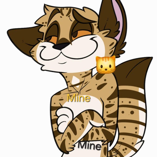 Simping Fursona Digital Sticker Icon YCH - Etsy