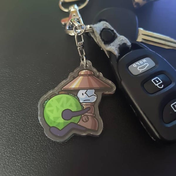 HFJONE Airy Enamel Pin, Acrylic Keychain, and Holographic Vinyl Sticker ...