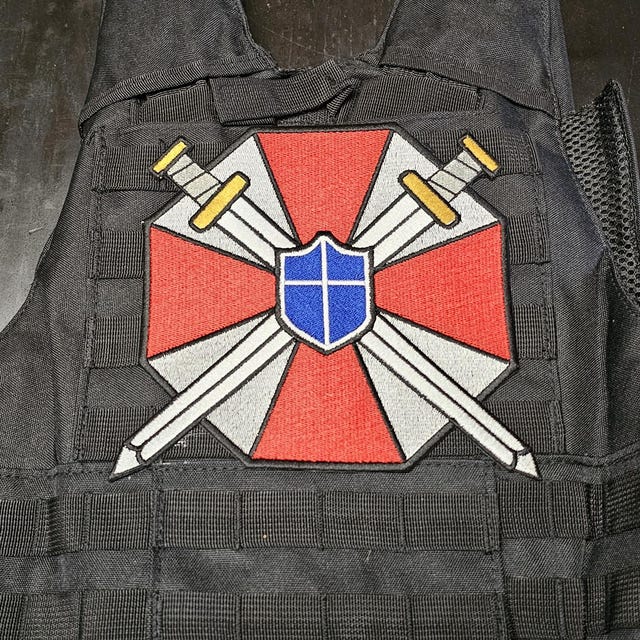 Resident Evil Umbrella Corporation Costume Patch 6PC BUNDLE -iron On Or Sew On E - Foto 9