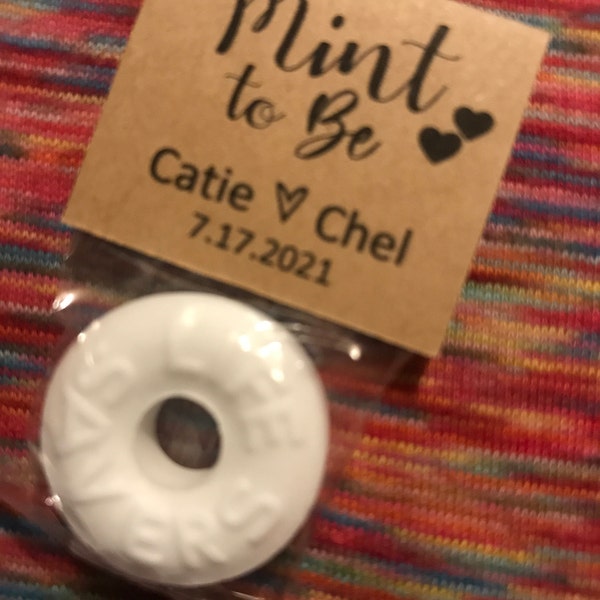 Mint to Be Wedding Favors for Guests Cheap in Bulk Personalized Custom ...