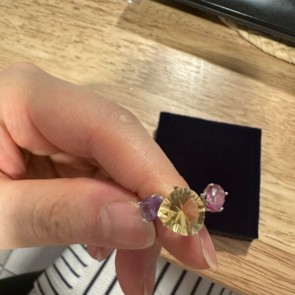 Améthyste Naturelle Du Brésil - 37.75 Carats - Taille Émeraude - Pur à La Loupe - Violet - Neuf Sans Emballage